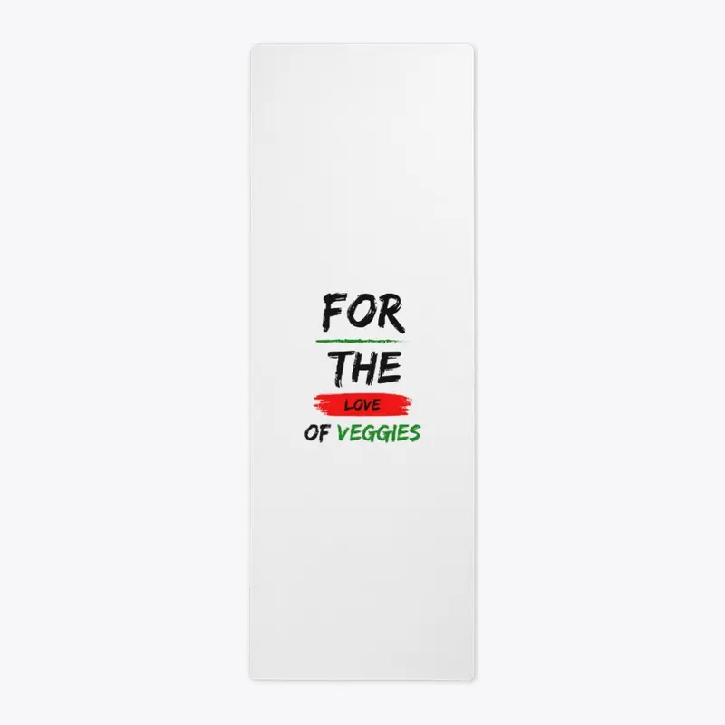 For The Love Of Veggies Yoga Mat