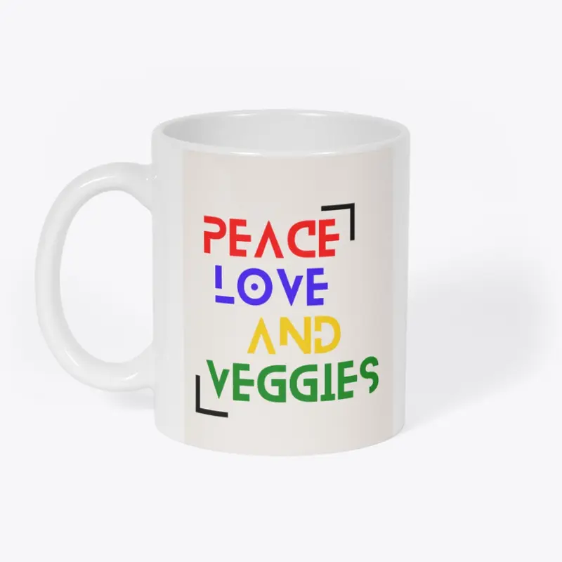 Peace, Love And Veggies Coffee Mug 😍